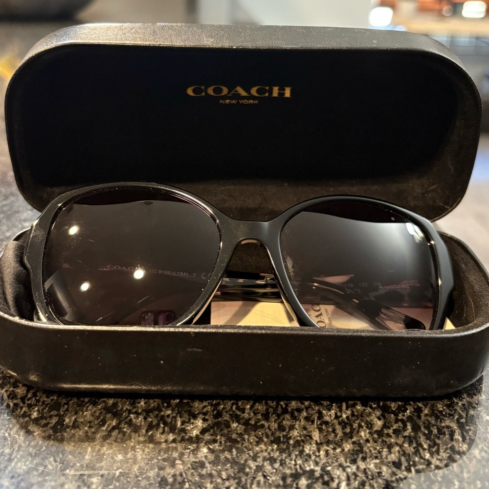 Coach Glossy Black Sunglasses